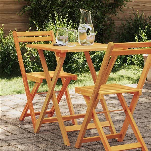 Grote foto vidaxl vouw tuin tafel naturel 60 x 60 x 72 cm massief acaciahout tuin en terras tuinmeubelen