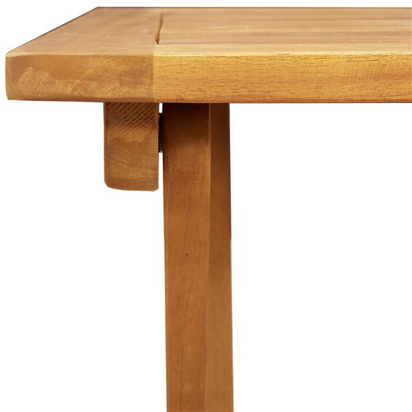 Grote foto vidaxl vouw tuin tafel naturel 60 x 60 x 72 cm massief acaciahout tuin en terras tuinmeubelen