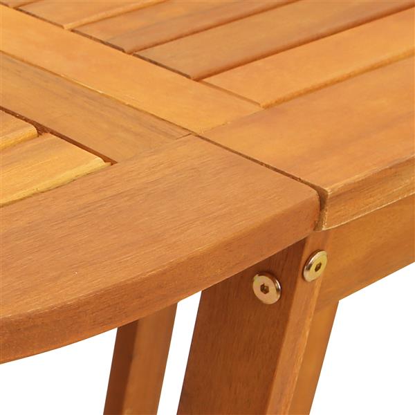 Grote foto vidaxl tuinstafel 5 pcs bruin 110 x 60 x 72 cm massief acaciahout tuin en terras tuinmeubelen