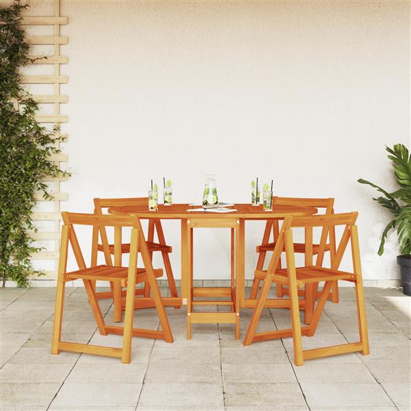 Grote foto vidaxl tuinstafel bruin 110 x 60 x 72 cm massief acaciahout tuin en terras tuinmeubelen