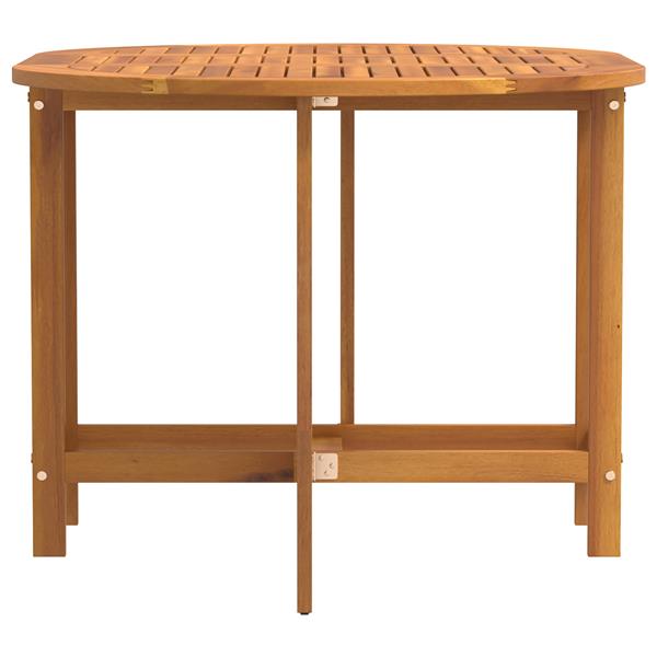 Grote foto vidaxl tuinstafel bruin 110 x 60 x 72 cm massief acaciahout tuin en terras tuinmeubelen