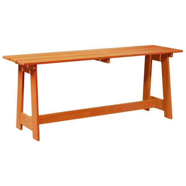 Grote foto vidaxl buitenbank bruin 119 x 35 x 47cm massief grenenhout tuin en terras tuinmeubelen