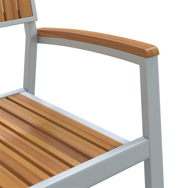 Grote foto vidaxl tuinstoel 2 pcs bruin 56 x 57 x 87cm massief acaciahout tuin en terras tuinmeubelen