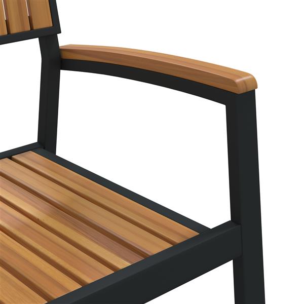 Grote foto vidaxl tuinstoel 2 pcs bruin 56 x 57 x 87cm massief acaciahout tuin en terras tuinmeubelen