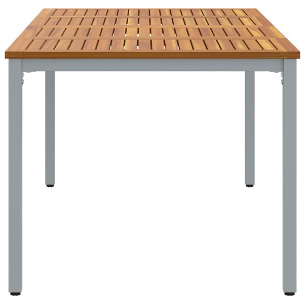 Grote foto vidaxl buitentafels natuurlijk en grijs 180 x 90 x 75 cm tuin en terras tuinmeubelen