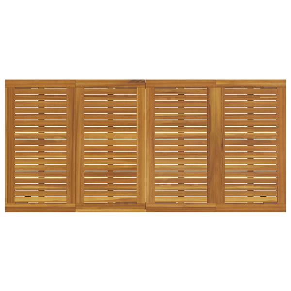 Grote foto vidaxl buitentafels naturel en zwart 200 x 90 x 75 cm tuin en terras tuinmeubelen