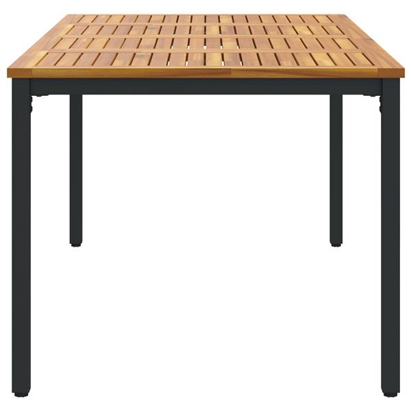 Grote foto vidaxl buitentafels naturel en zwart 180 x 90 x 75 cm tuin en terras tuinmeubelen