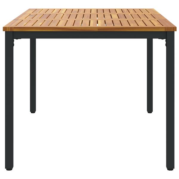 Grote foto vidaxl buitentafels naturel en zwart 150 x 90 x 75 cm tuin en terras tuinmeubelen