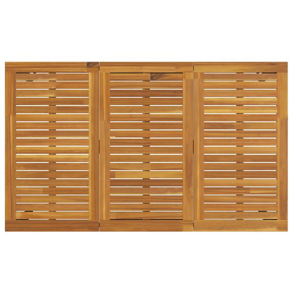 Grote foto vidaxl buitentafels naturel en zwart 150 x 90 x 75 cm tuin en terras tuinmeubelen