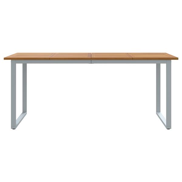 Grote foto vidaxl tuin eettafel grijs 180 x 90 x 75 cm tuin en terras tuinmeubelen