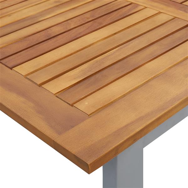 Grote foto vidaxl tuin eettafel grijs 180 x 90 x 75 cm tuin en terras tuinmeubelen