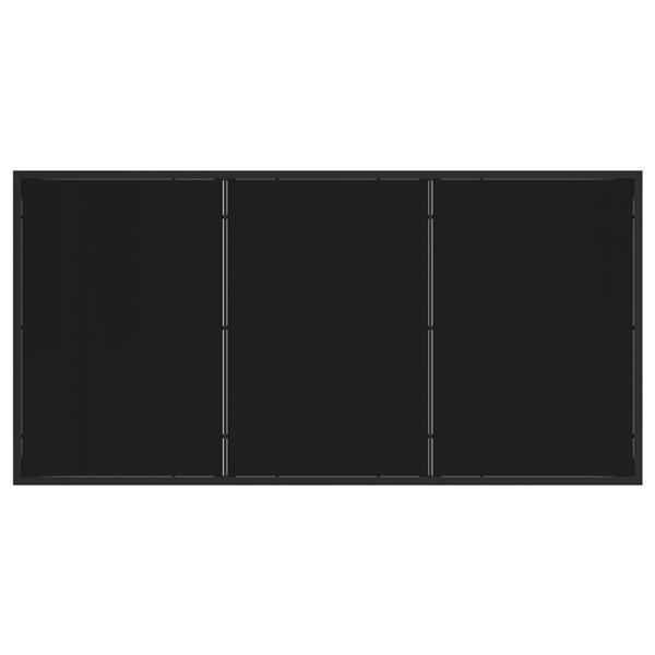 Grote foto vidaxl tuin eetset 5 pcs zwart poly riet tuin en terras tuinmeubelen