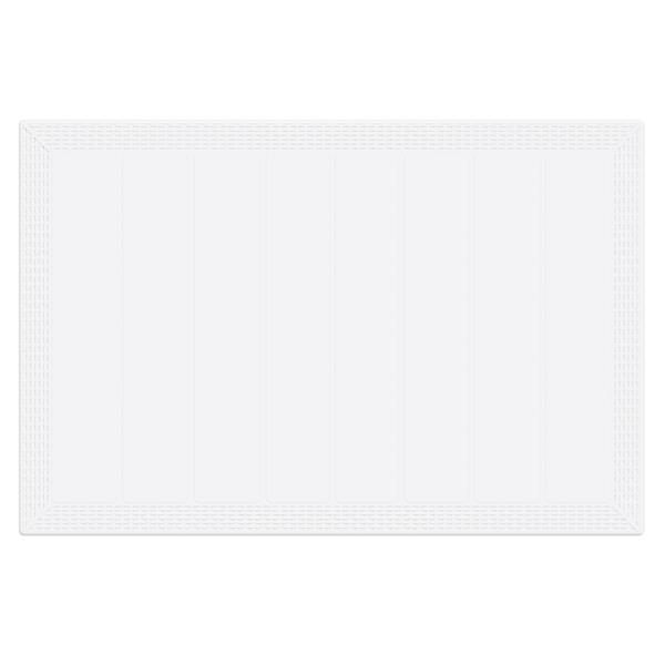Grote foto vidaxl tuin eetset 7 pcs wit polt riet tuin en terras tuinmeubelen