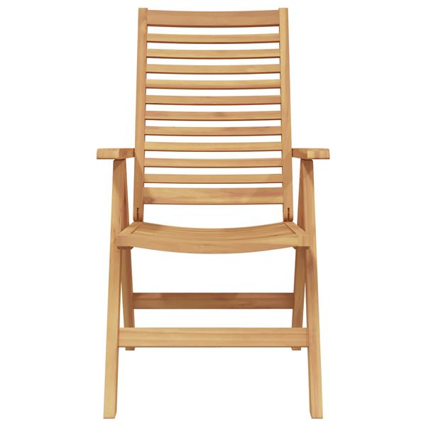 Grote foto vidaxl tuinstoel 4 pcs bruin 52 x 64.5 x 108 cm massief teakhout tuin en terras tuinmeubelen