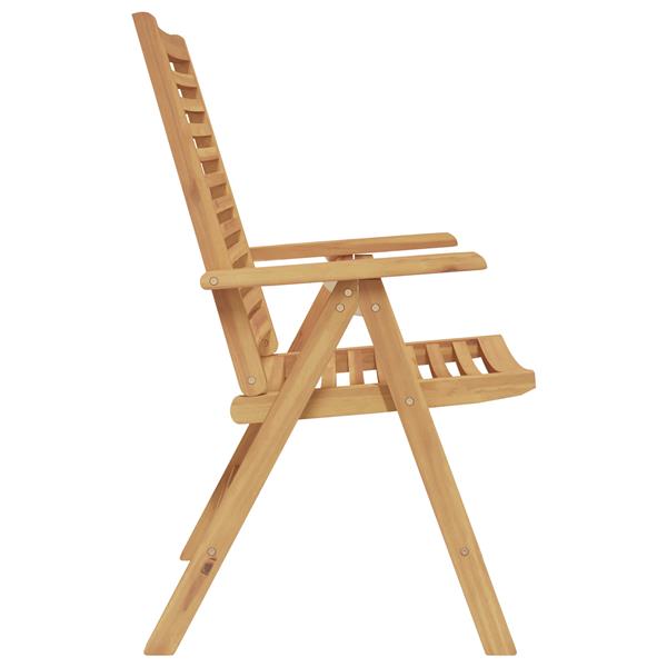 Grote foto vidaxl tuinstoel 4 pcs bruin 52 x 64.5 x 108 cm massief teakhout tuin en terras tuinmeubelen