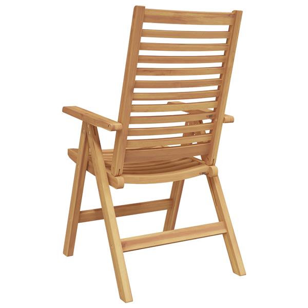 Grote foto vidaxl tuinstoel 4 pcs bruin 52 x 64.5 x 108 cm massief teakhout tuin en terras tuinmeubelen