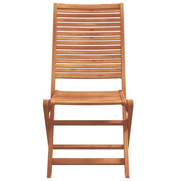 Grote foto vidaxl tuin eetset met kussen vouw 5 pcs bruin massief acaciahout tuin en terras tuinmeubelen
