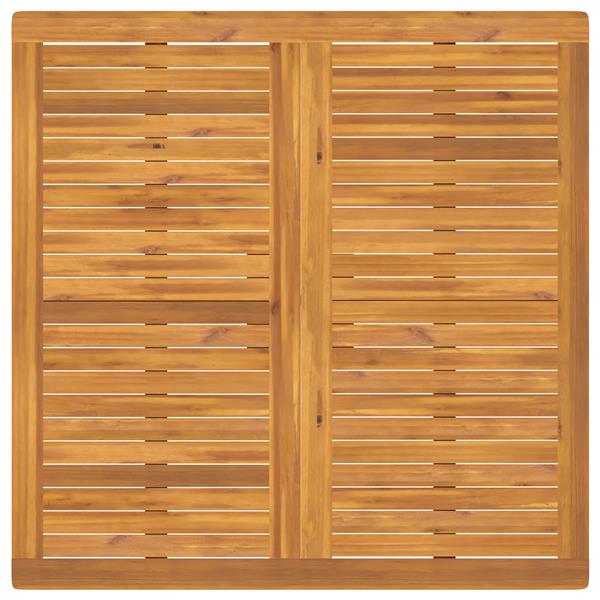 Grote foto vidaxl tuin eetset 5 pcs bruin massief acaciahout tuin en terras tuinmeubelen