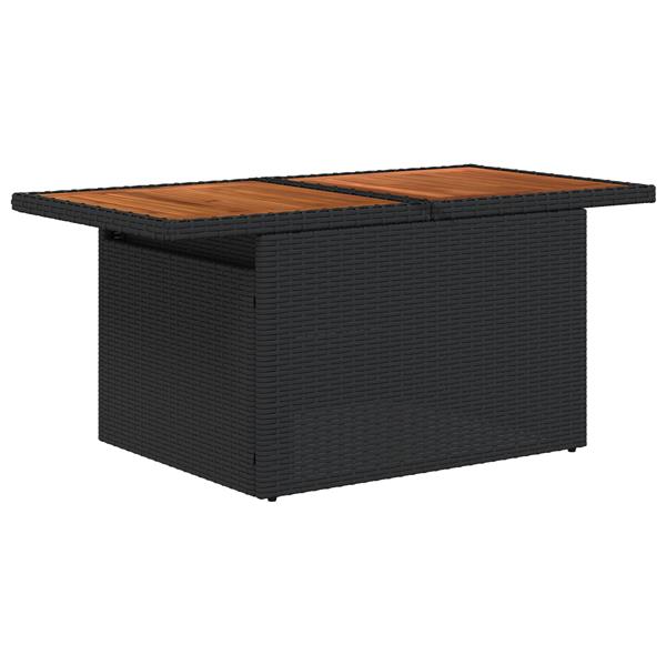 Grote foto vidaxl tuin sofa set 6 pcs zwart poly rattan tuin en terras tuinmeubelen