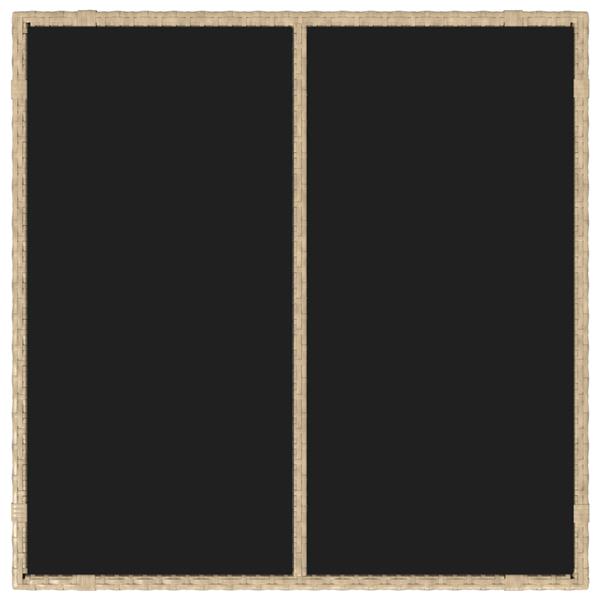 Grote foto vidaxl tuin eetset 5 pcs beige 90 x 90 x 75 cm poly rattan tuin en terras tuinmeubelen