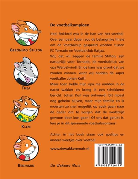Grote foto de voetbalkampioen geronimo stilton 18 boeken jeugd 13 jaar en ouder