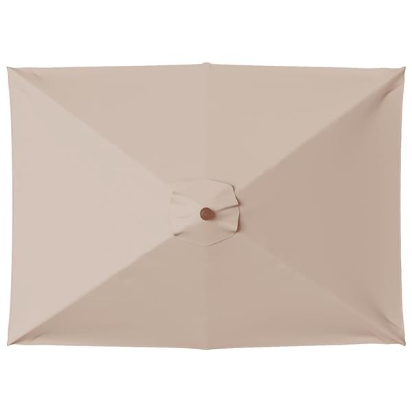 Grote foto vidaxl parasol met houten paal 150x200 cm taupe tuin en terras overige tuin en terras