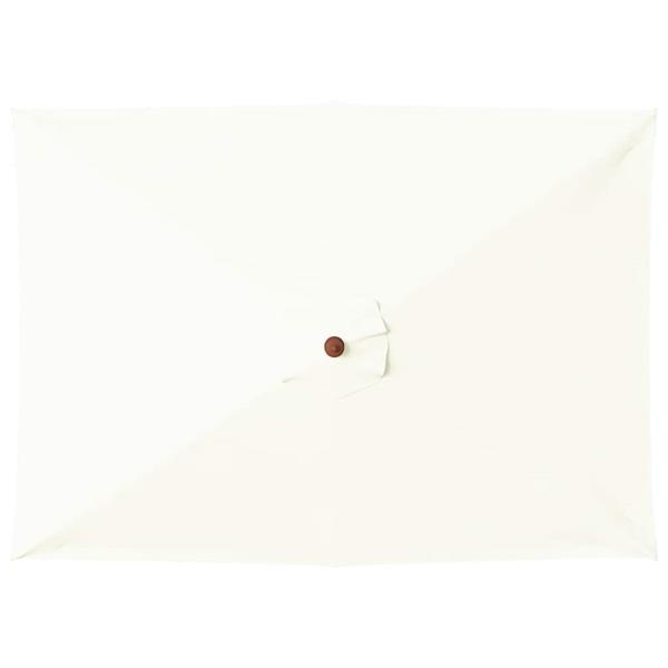 Grote foto vidaxl parasol met houten paal 150x200 cm zandkleurig tuin en terras overige tuin en terras