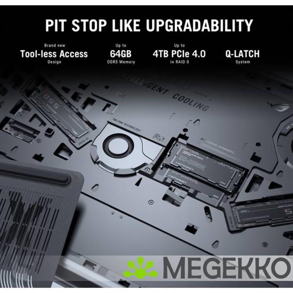 Grote foto asus rog strix scar 18 g835lx sa012w 18 core ultra 9 rtx 5090 24gb gaming laptop computers en software overige computers en software