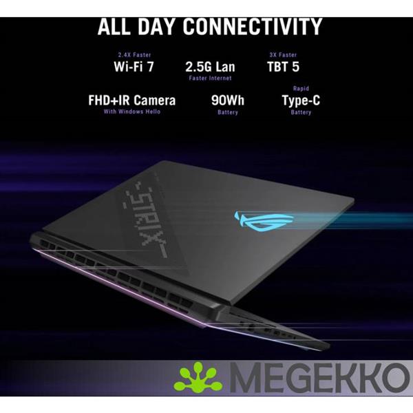 Grote foto asus rog strix scar 18 g835lx sa012w 18 core ultra 9 rtx 5090 24gb gaming laptop computers en software overige computers en software