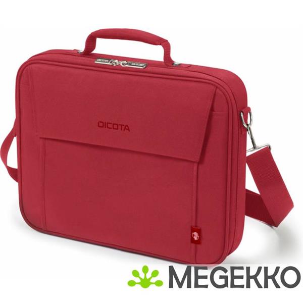 Grote foto dicota eco multi base notebooktas 43 9 cm 17.3 aktetas rood computers en software overige computers en software