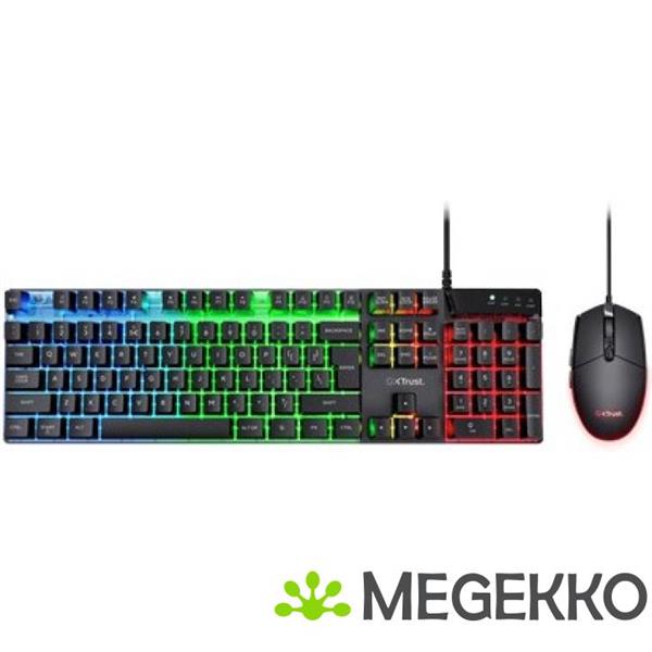 Grote foto trust gxt 838 azor bedraad zwart gaming toetsenbord en muis computers en software overige computers en software