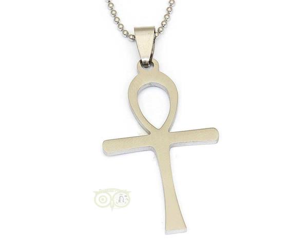 Grote foto ankh hanger metaal 4.4 cm kleding dames sieraden