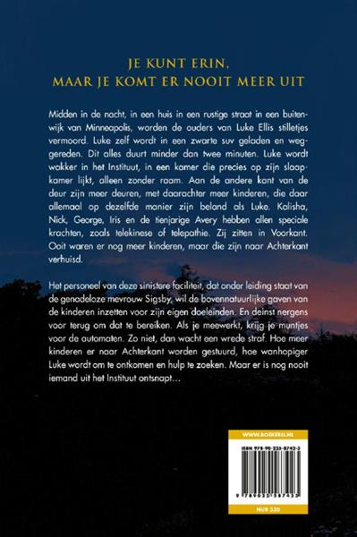 Grote foto het instituut boeken thrillers