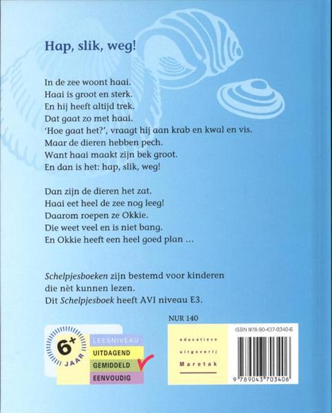 Grote foto schelpjes hap slik weg boeken jeugd 13 jaar en ouder