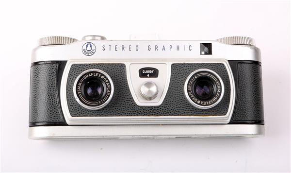 Grote foto graflex stereo graphic stereocamera audio tv en foto camera analoog