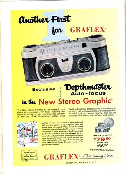 Grote foto graflex stereo graphic stereocamera audio tv en foto camera analoog
