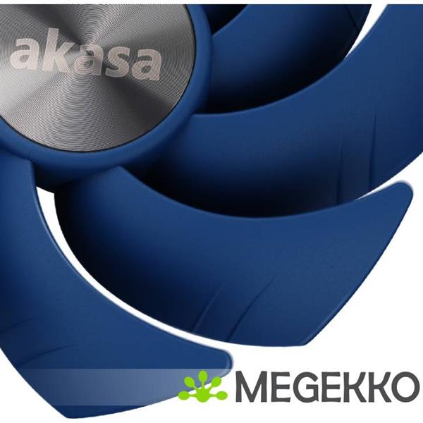 Grote foto akasa alucia sc computer behuizing processor ventilator 14 cm zwart blauw 1 stuk s computers en software overige computers en software