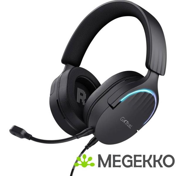 Grote foto trust gxt 490 fayzo 7.1 rgb bedraad zwart audio tv en foto koptelefoons