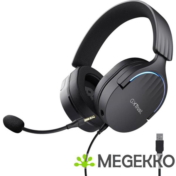 Grote foto trust gxt 490 fayzo 7.1 rgb bedraad zwart audio tv en foto koptelefoons