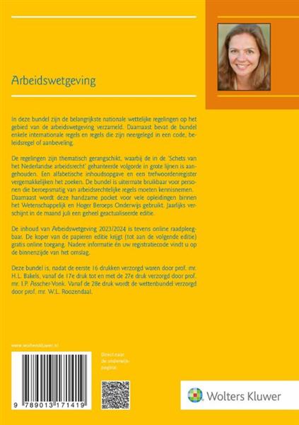 Grote foto arbeidswetgeving 2023 2024 boeken studieboeken