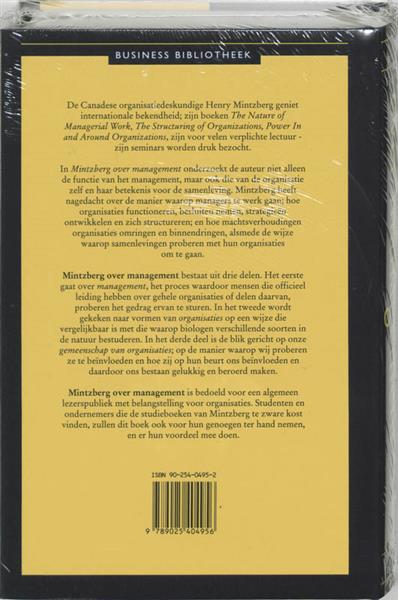 Grote foto mintzberg over management business bibliotheek boeken overige boeken