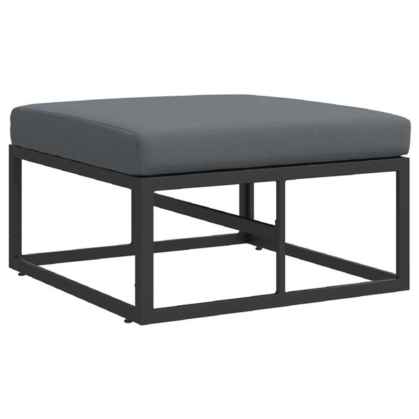Grote foto vidaxl tuin sofa set met kussen 3 pcs zwart aluminium tuin en terras tuinmeubelen