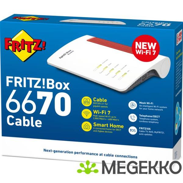 Grote foto fritz box 6670 cable computers en software netwerkkaarten routers en switches