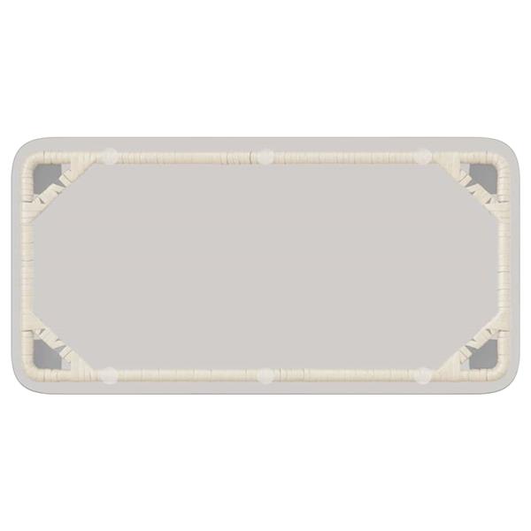 Grote foto vidaxl tuinstafel naturel 80 x 40 x 45.5 cm poly riet tuin en terras tuinmeubelen