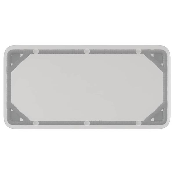 Grote foto vidaxl tuinstafel zwart 80 x 40 x 45 cm poly rattan tuin en terras tuinmeubelen