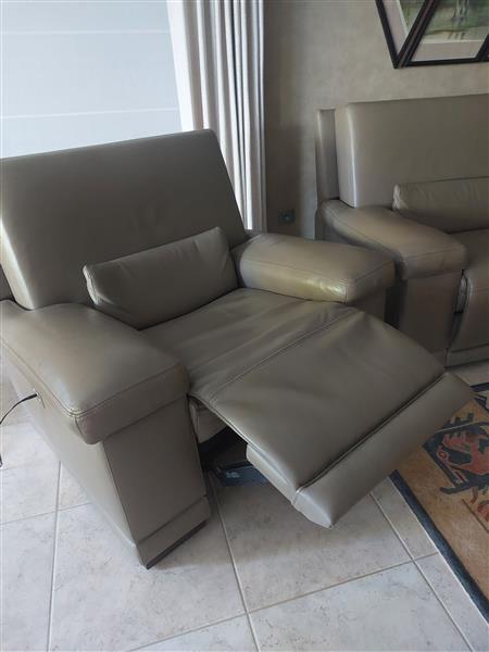 Grote foto lederen salon 3 zit en 2x 1 zit. allen met relax . huis en inrichting sofa en chaises longues