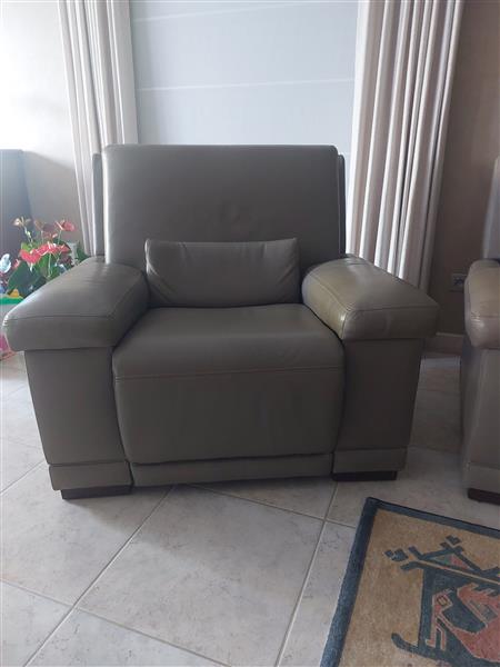Grote foto lederen salon 3 zit en 2x 1 zit. allen met relax . huis en inrichting sofa en chaises longues