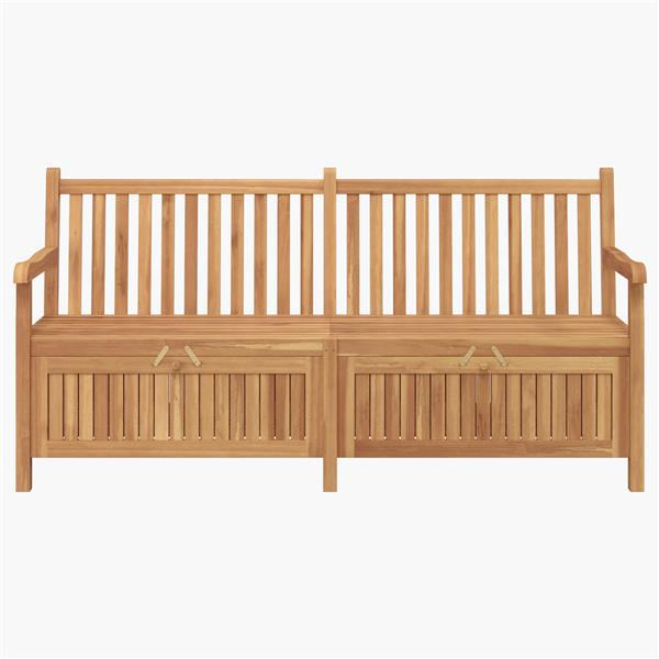 Grote foto vidaxl tuinkast bank bruin 180 x 60 x 90 cm massief teakhout tuin en terras tuinmeubelen