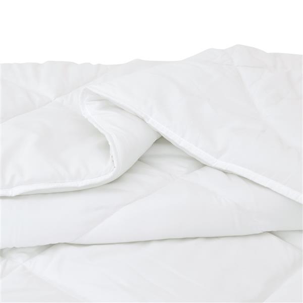 Grote foto vidaxl dekens duvets wit 135 x 220 cm microvezel huis en inrichting bedden