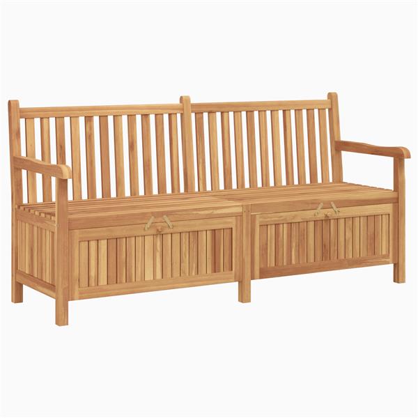Grote foto vidaxl tuinkast bank bruin 180 x 60 x 90 cm massief teakhout tuin en terras tuinmeubelen